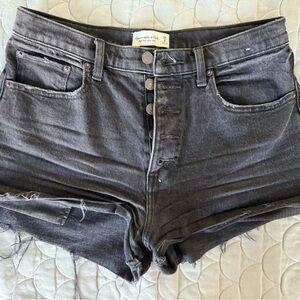 Abercrombie & Fitch Charcoal Denim Shorts
